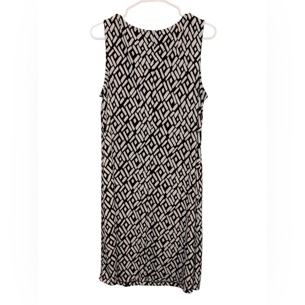 MSK Women Black and White Casual Dress 1X - Picture 2 of 6